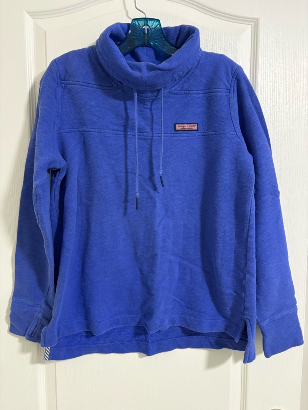 Vineyard Vines Royal Blue Hoodie with Whale Logo